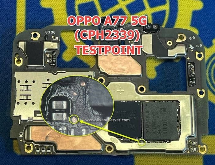 Oppo A77 Test Point / EDL Point